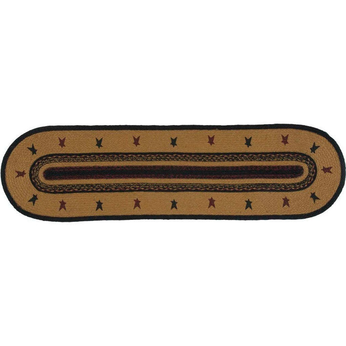 Heritage Farms Star Braided Runner 13x48" - Primitive Star Quilt Shop
