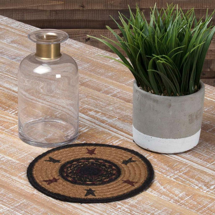 Heritage Farms Star Braided Trivet 8" - Primitive Star Quilt Shop