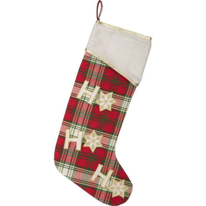 HO HO Holiday Stocking 11x20" - Primitive Star Quilt Shop