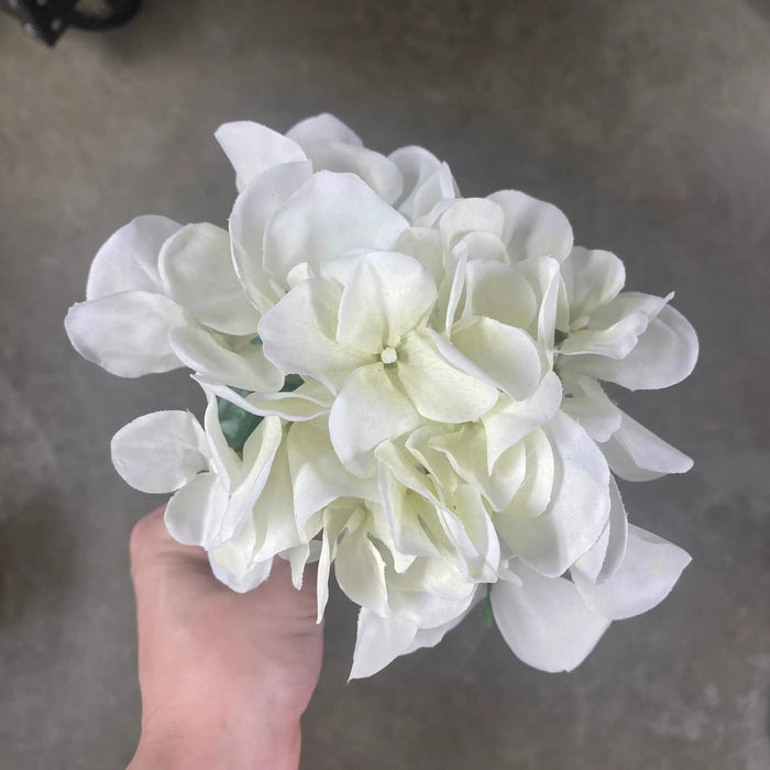 Allstate Hydrangea Spray Cream 13" - Silk