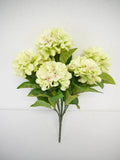 Supreme Hydrangea Stem 33" Green - Artificial Flowering Plants Silk