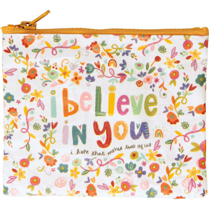 I Believe In You Zipper Wallet