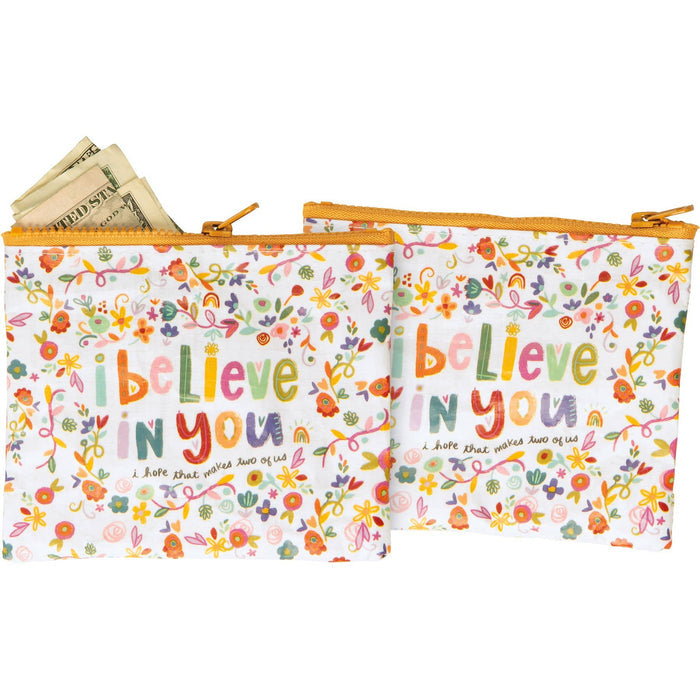 I Believe In You Zipper Wallet