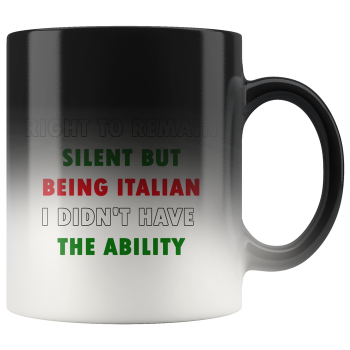 I Had the Right to Remain Silent II Color Changing Mug