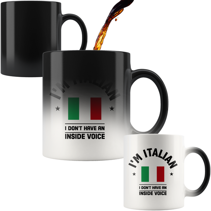Italian Inside Voice Color Changing Mug