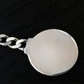 Italian Silver Keychain Round - Free Engraving