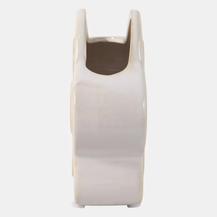 Sagebrook Ivory Flower Power Pencil Cup/Vase 5" - Merchandise