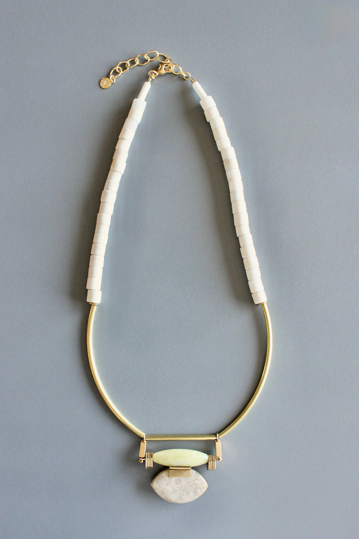 Jade & Jasper Art Deco Necklace