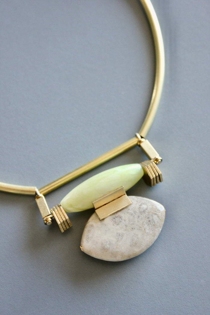 Jade & Jasper Art Deco Necklace