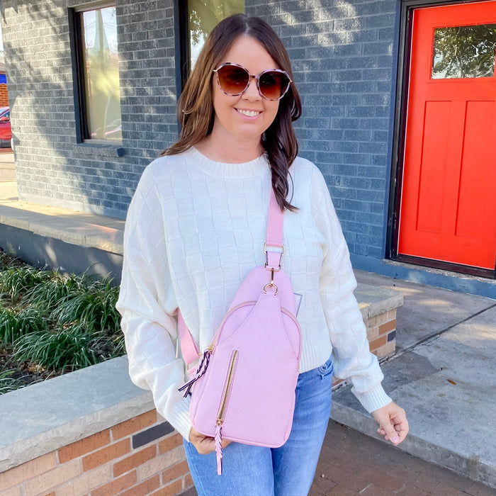 Jen & Co Nikki Sling Pack Bag - Ballet - Lyla's: Clothing & Gifts - Online and Rockwall Texas Boutique