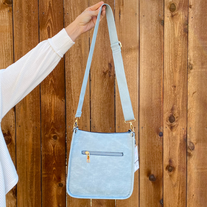 Jen & Co Posie Crossbody Handbag - Blue - Lyla's: Clothing & Gifts - Online and Rockwall Texas Boutique