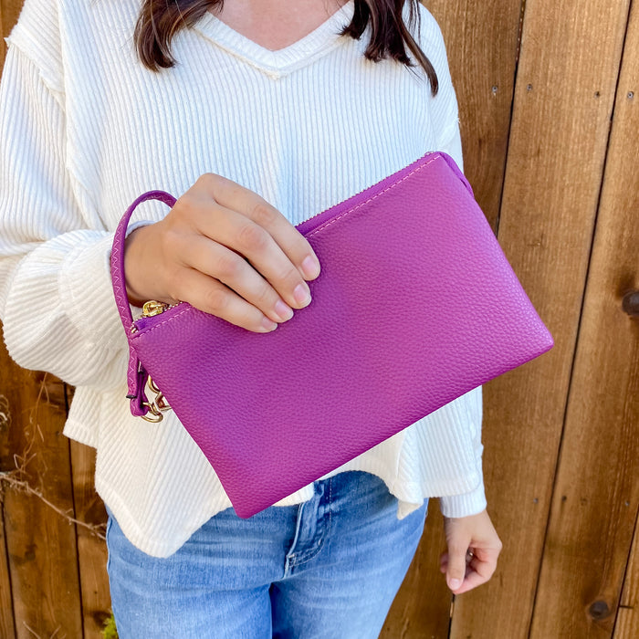 Jen & Co Riley Crossbody Handbag in Purple - Lyla's: Clothing & Gifts - Online and Rockwall Texas Boutique