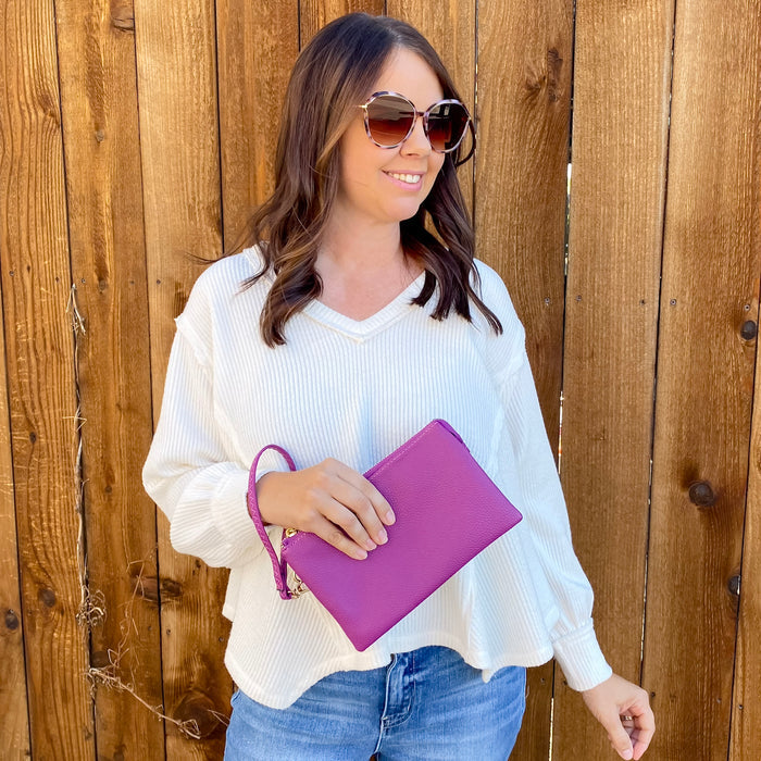 Jen & Co Riley Crossbody Handbag in Purple - Lyla's: Clothing & Gifts - Online and Rockwall Texas Boutique