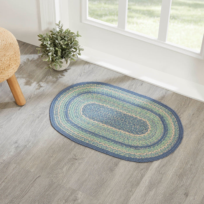 Jolie Oval Braided Rug 20x30" - Primitive Star Quilt Shop