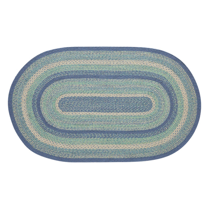Jolie Oval Braided Rug 36x60" - with Pad - Primitive Star Quilt Shop
