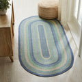 Jolie Oval Braided Rug 36x72" - with Pad - Primitive Star Quilt Shop