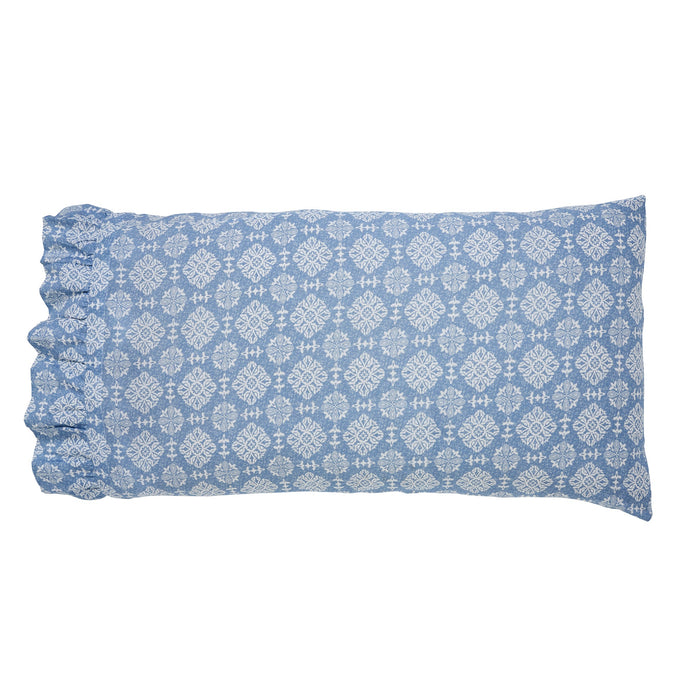 Jolie Ruffled King Pillow Case - Set of 2 - Primitive Star Quilt Shop