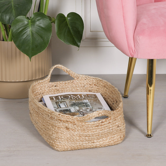 Jute Magazine Storage Basket - Modern Home Interiors