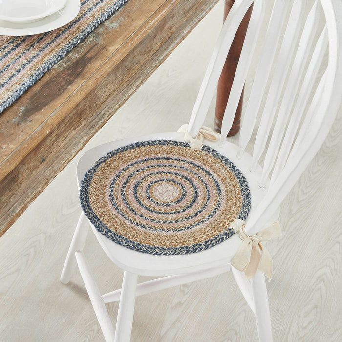 Kaila Braided Chair Pad 15" - Primitive Star Quilt Shop