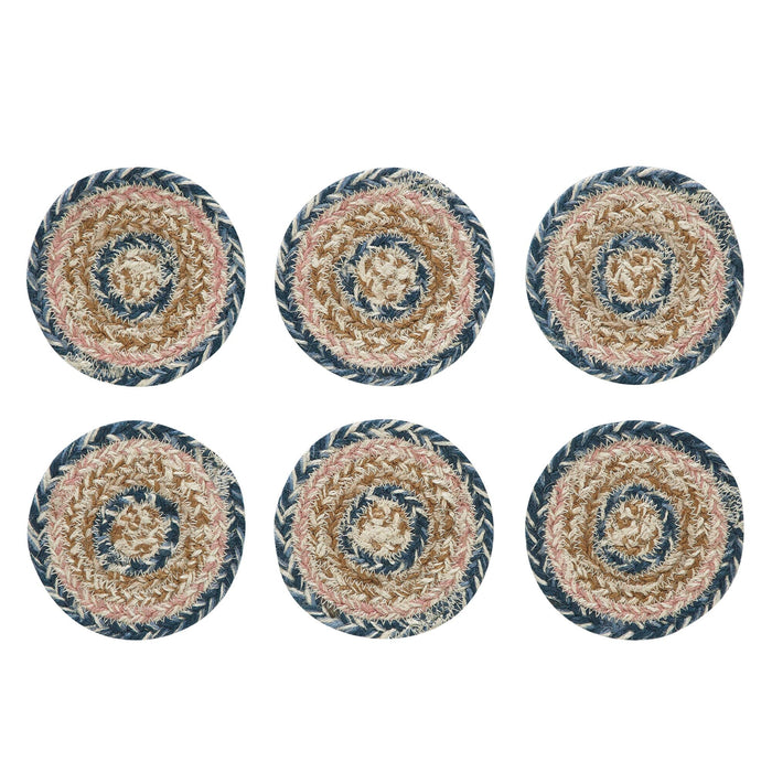Kaila Braided Coaster - Set of 6 - Primitive Star Quilt Shop