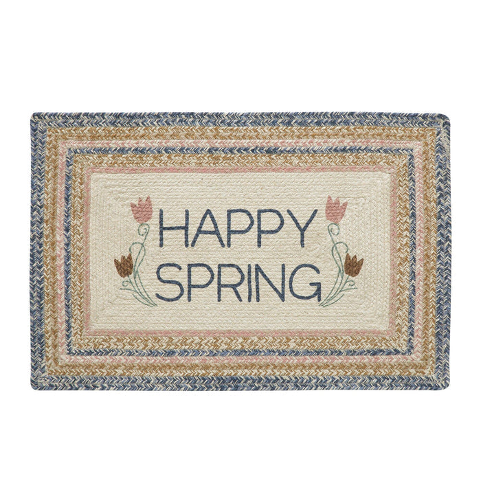Kaila "Happy Spring" Rectangle Braided Rug 20x30" - Primitive Star Quilt Shop