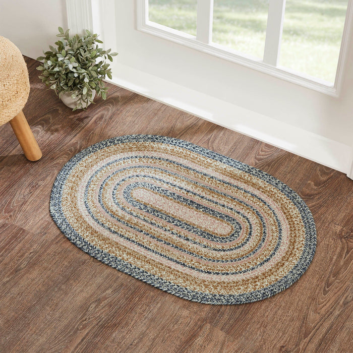 Kaila Oval Braided Rug 24x36" - Primitive Star Quilt Shop