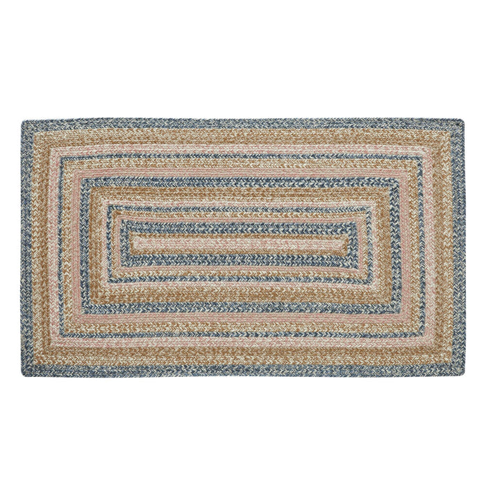 Kaila Rectangle Braided Rug 27x48" - with Pad - Primitive Star Quilt Shop