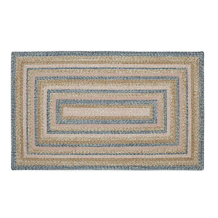 Kaila Rectangle Braided Rug 36x60" - with Pad - Primitive Star Quilt Shop