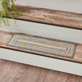 Kaila Rectangle Braided Stair Tread Latex Backed 8.5x27" - Primitive Star Quilt Shop