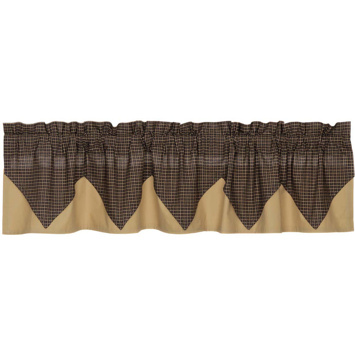 Kettle Grove Layered Lined Valance 72" - Primitive Star Quilt Shop