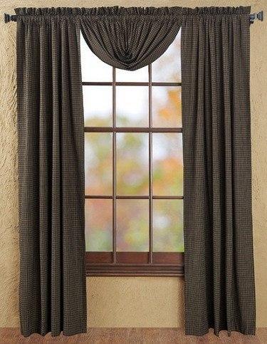 Kettle Grove Lined Balloon Valance - Primitive Star Quilt Shop