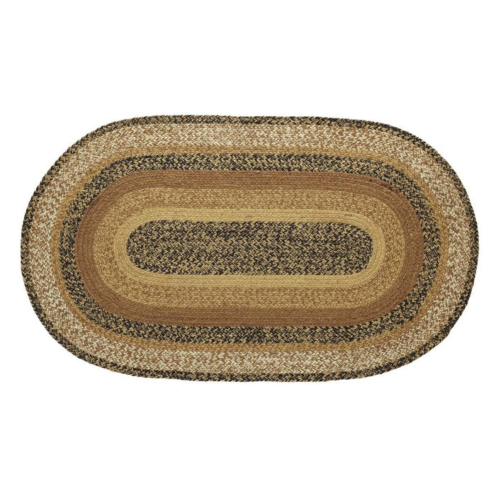 Kettle Grove Oval Braided Rug 24x36" - Primitive Star Quilt Shop