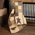 Kettle Grove Patchwork Quilted Throw - Primitive Star Quilt Shop