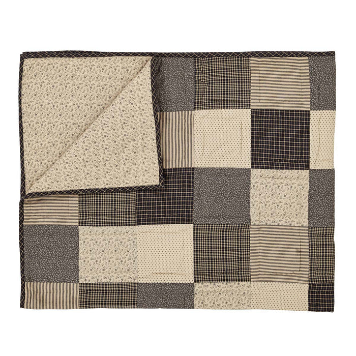 Kettle Grove Patchwork Quilted Throw - Primitive Star Quilt Shop