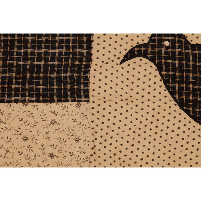 Kettle Grove Patchwork Quilted Throw - Primitive Star Quilt Shop