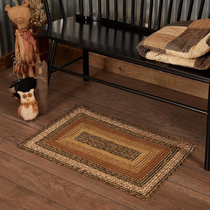 Kettle Grove Rectangle Braided Rug 20x30" - Primitive Star Quilt Shop