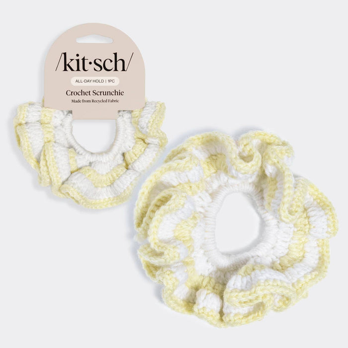 Kitsch Crochet Scrunchie -  Butter Yellow