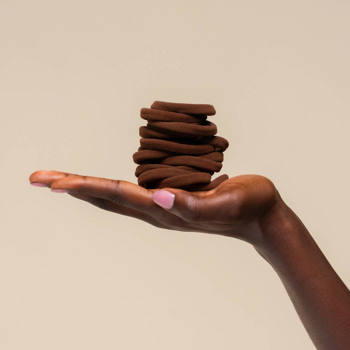 Kitsch Seamless Hair Elastics 20pc Set - Chocolate