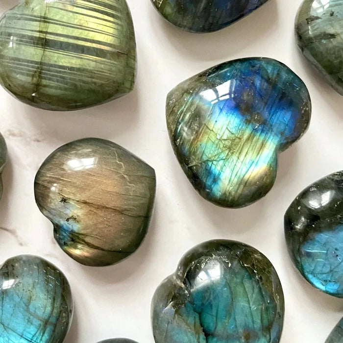 Labradorite Heart Sm.