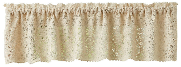 Lace Creme Valance 60" - Primitive Star Quilt Shop