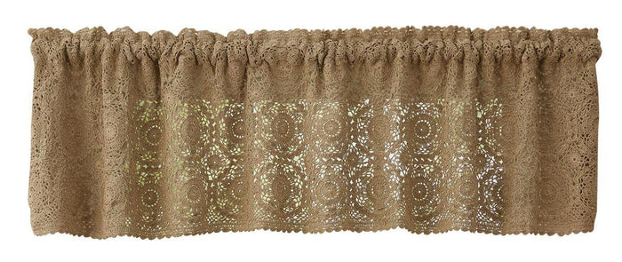 Lace Oatmeal Valance 60" - Primitive Star Quilt Shop