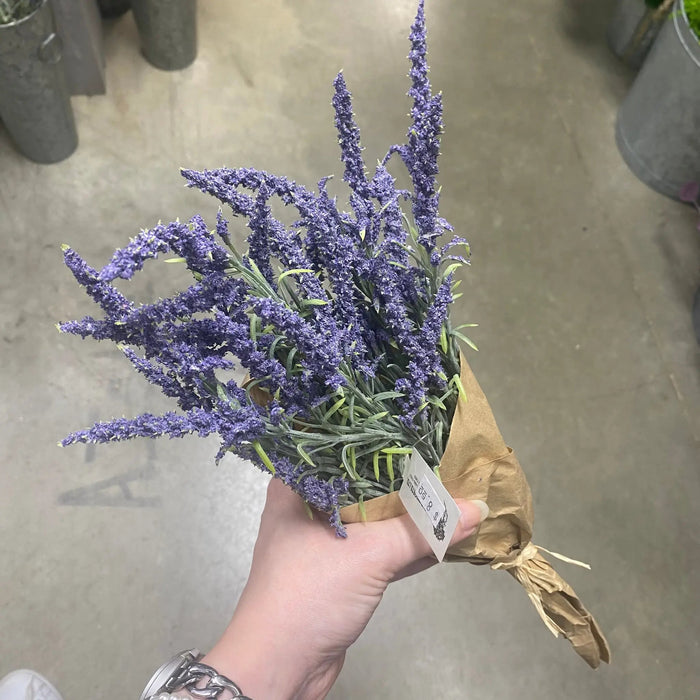 Le Fleur Lavender Bouquet Purple 15.5" - Uncategorized Silk