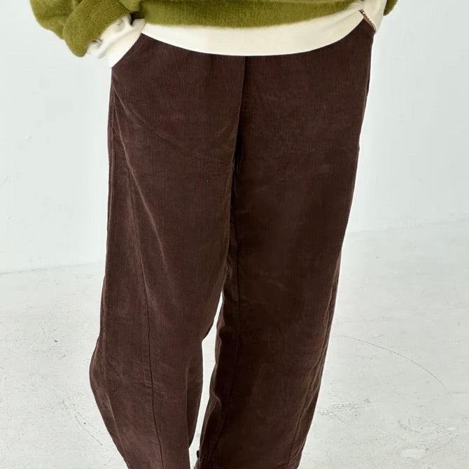 Le Bon Shoppe - Corduroy Arc Pants in Chocolate