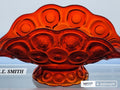 LE Smith glass Red moon and stars banana Bowl