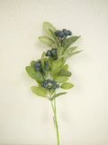Leaf/Berry Spray Blue 30"