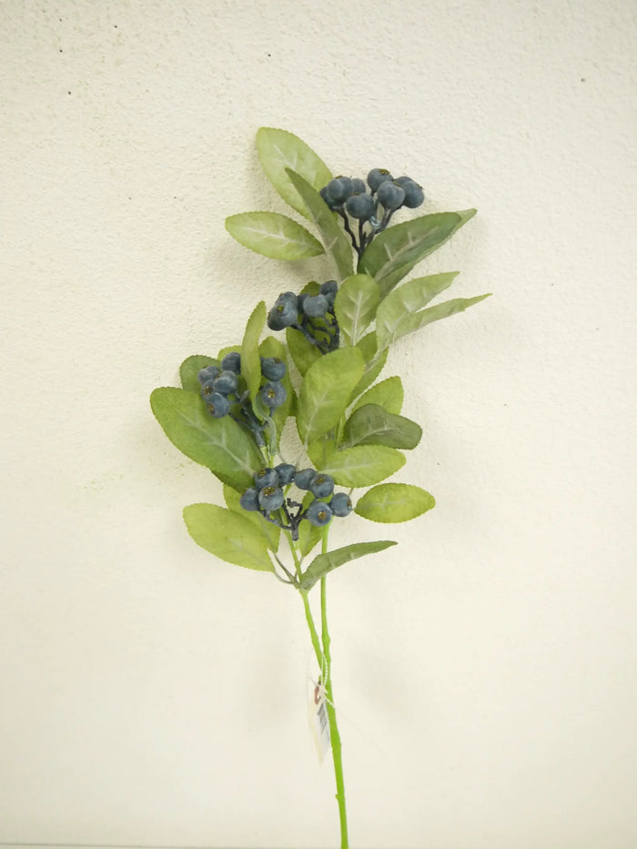 Leaf/Berry Spray Blue 30"
