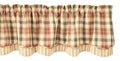 Lemon Pepper Layered Lined Valance 72" - Primitive Star Quilt Shop
