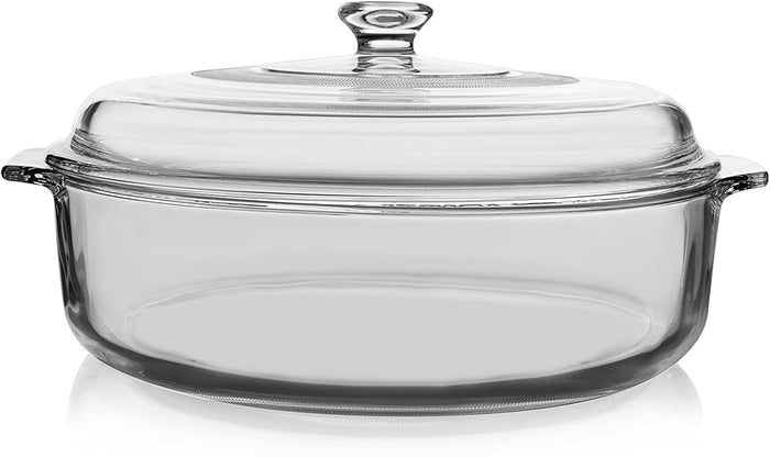 Libbey Baker's Basics Glass Casserole Dish with Cover, 3-quart