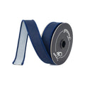 Farrisilk Linen Tones Blue Wired Ribbon 1"W X 10Yd - Ribbons & Trim Ribbon
