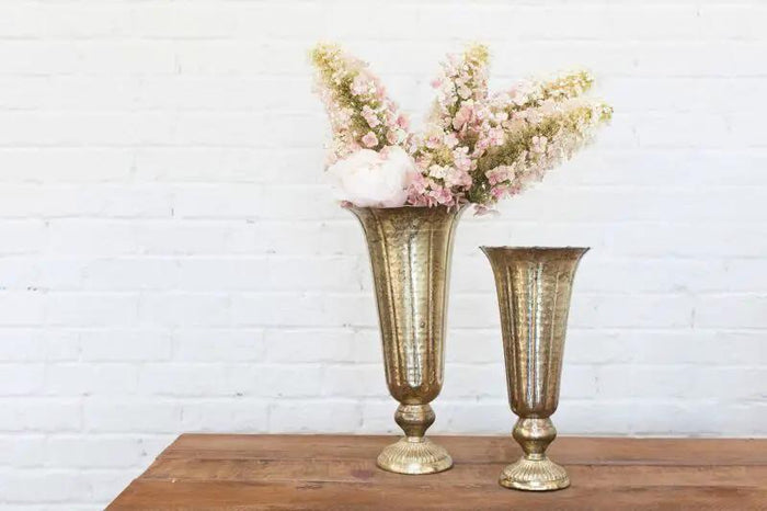 Lita Gold Vase 6.5" x 14"